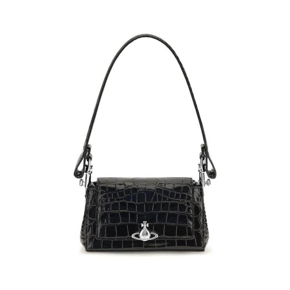 Vivienne Westwood Black Calf Leather Bos Taurus Women's Handbag